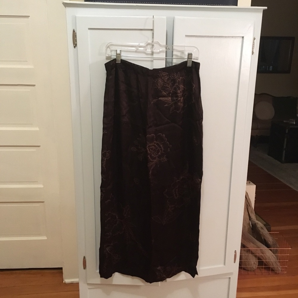 SALE!!! Long rayon dark brown skirt
